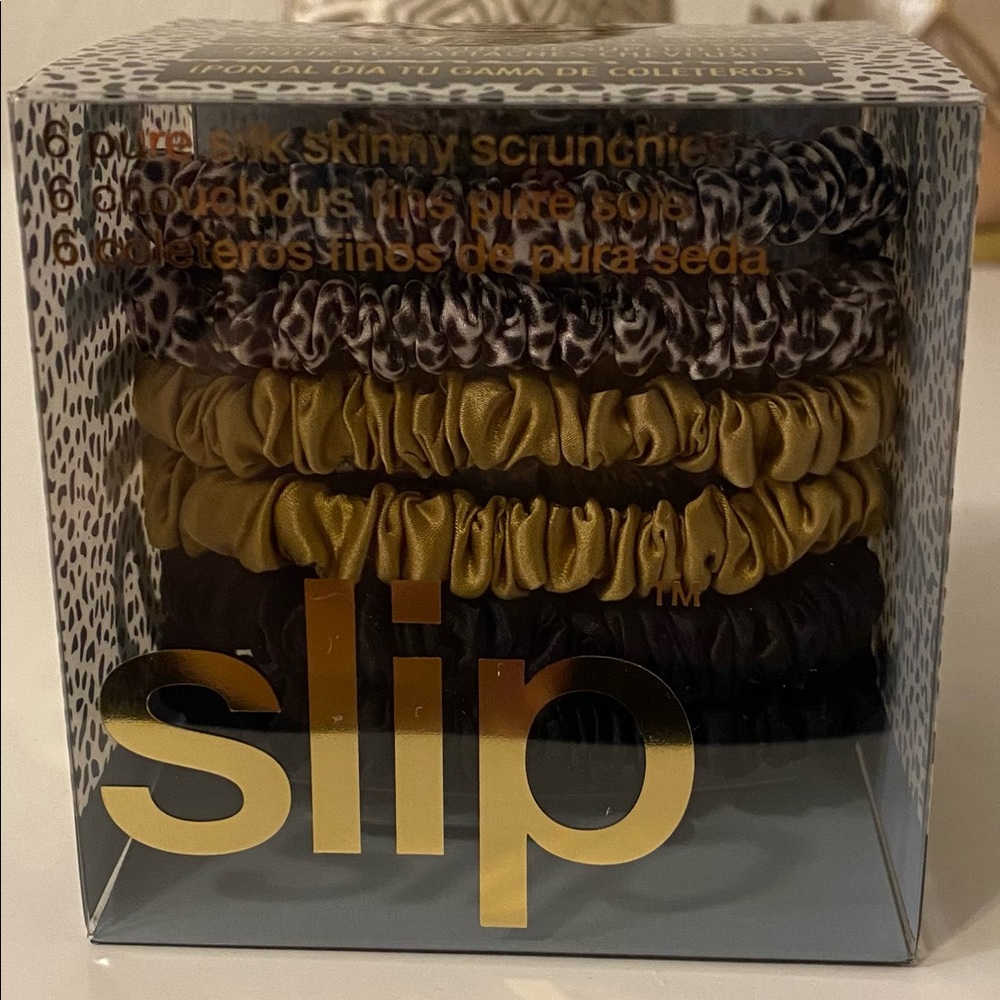 Slip 6 pure silk skinny scrunchies